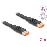 DeLOCK Cavo piatto DisplayPort 8K 60Hz Nero