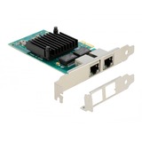 DeLOCK PCIe x1 a 2x RJ45 Gbit, Scheda di rete 