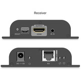 Digitus Set extender HDMI IP PoE, Estensione HDMI Nero