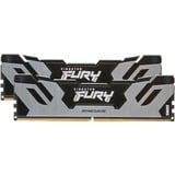 Kingston FURY FURY 32GB 6400MT/s DDR5 CL32 DIMM (Kit da 2) Renegade Silver, Memoria Nero/Argento, 32 GB, 2 x 16 GB, DDR5, 288-pin DIMM