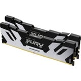 Kingston FURY FURY 32GB 6400MT/s DDR5 CL32 DIMM (Kit da 2) Renegade Silver, Memoria Nero/Argento, 32 GB, 2 x 16 GB, DDR5, 288-pin DIMM