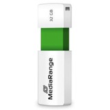 MediaRange Color Edition 32 GB, Chiavetta USB bianco/Verde