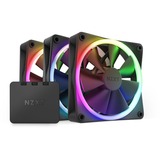 NZXT F120 RGB Triple Pack Case per computer Ventilatore 12 cm Nero 3 pz, Ventola Nero, Ventilatore, 12 cm, 500 Giri/min, 1800 Giri/min, 27,5 dB, 50,18 pdc/min