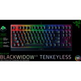 Razer Blackwidow V3 tastiera USB QWERTZ Tedesco Nero, Tastiera da gioco Nero, Full-size (100%), USB, Interruttore a chiave meccanica, QWERTZ, LED RGB, Nero