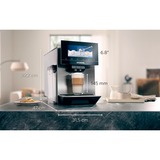 Siemens TQ903D03 macchina per caffè Automatica Macchina per espresso 2,3 L, Macchina automatica accaio/Nero, Macchina per espresso, 2,3 L, Chicchi di caffè, Macinatore integrato, 1500 W, Acciaio inox