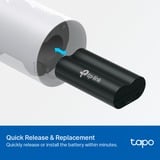 TP-Link Tapo A100 Batteria Nero, Batteria, Universale, TP-Link, Nero, Tapo C420, Tapo C400, Tapo D230, 70,5 mm