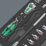 Wera Inserto in schiuma 8000 A Zyklop cricchetto 1/4" set 1, 37 pezzi, Set di strumenti Nero/grigio