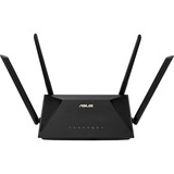 ASUS RT-AX53U router wireless Gigabit Ethernet Dual-band (2.4 GHz/5 GHz) Nero Nero, Wi-Fi 6 (802.11ax), Dual-band (2.4 GHz/5 GHz), Collegamento ethernet LAN, 3G, Nero, Router da tavolo