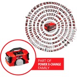 EINHELL Compressore a batteria Power X-Change PRESSITO 18/21, 18 Volt rosso/Nero