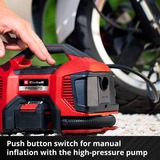 EINHELL Compressore a batteria Power X-Change PRESSITO 18/21, 18 Volt rosso/Nero