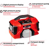 EINHELL Compressore a batteria Power X-Change PRESSITO 18/21, 18 Volt rosso/Nero