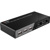 Lindy 32809 switch per keyboard-video-mouse (kvm) Nero, Switch KVM 4096 x 2160 Pixel, 4K Ultra HD, Nero