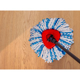 Vileda Set H2PrO Spin Mop, Tergipavimento Nero/Rosso