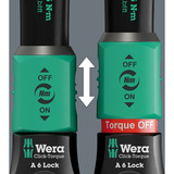 Wera Chiave dinamometrica con cricchetto reversibile Click-Torque Lock A 6 Nero/Verde