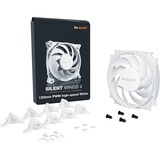 be quiet! SILENT WINGS 4 | 120mm PWM high-speed White Case per computer Ventilatore 12 cm Bianco 1 pz, Ventola bianco, Ventilatore, 12 cm, 2500 Giri/min, 130,3 m³/h, Bianco