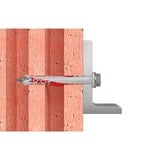 fischer Tassello a gambo lungo DuoXpand 8x100 FUS grigio chiaro/Rosso