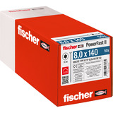 fischer Vite per truciolato PowerFast II 8,0x140 testa svasata TX 