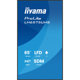 iiyama LH6575UHS-B2AG visualizzatore di messaggi Pannello piatto per segnaletica digitale 163,8 cm (64.5") LCD Wi-Fi 500 cd/m² 4K Ultra HD Nero Processore integrato Android 11 24/7, Public Display Nero (opaco), Pannello piatto per segnaletica digitale, 163,8 cm (64.5"), LCD, 3840 x 2160 Pixel, Wi-Fi, 24/7