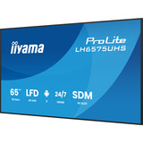 iiyama LH6575UHS-B2AG visualizzatore di messaggi Pannello piatto per segnaletica digitale 163,8 cm (64.5") LCD Wi-Fi 500 cd/m² 4K Ultra HD Nero Processore integrato Android 11 24/7, Public Display Nero (opaco), Pannello piatto per segnaletica digitale, 163,8 cm (64.5"), LCD, 3840 x 2160 Pixel, Wi-Fi, 24/7