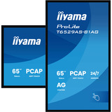 iiyama T6529AS-B1AG visualizzatore di messaggi Design chiosco 163,8 cm (64.5") LED Wi-Fi 420 cd/m² 4K Ultra HD Nero Touch screen Processore integrato Android 24/7, Monitor LED Nero (opaco), Design chiosco, 163,8 cm (64.5"), LED, 3840 x 2160 Pixel, Wi-Fi, 24/7