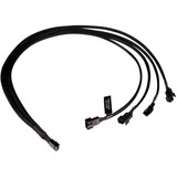 Alphacool Splitter a Y cavo 4 pin a 4x 4 pin PWM, 60 cm, Cavo a Y Nero