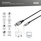 Digitus Cavo adattatore DisplayPort 8K, mini DisplayPort > DisplayPort Nero/grigio