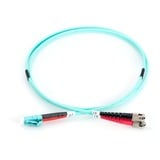 Digitus Cavo patch LWL, duplex, connettore LC > ST, multimode OM3 turchese
