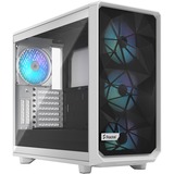 Fractal Design Meshify 2 RGB Bianco, Chassis Tower bianco, PC, Bianco, ATX, EATX, micro ATX, Mini-ITX, Acciaio, Vetro temperato, Multi, Ventole