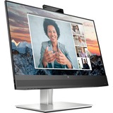 HP E24m G4 FHD USB-C Conferencing Monitor, Monitor LED Nero/Argento, 60,5 cm (23.8"), 1920 x 1080 Pixel, Full HD, LCD, 5 ms, Nero