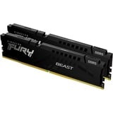 Kingston FURY FURY Beast 32 GB 5200 MT/s DDR5 CL40 DIMM (Kit da 2) Black, Memoria Nero, 32 GB, 2 x 16 GB, DDR5, 288-pin DIMM
