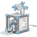 Schleich ELDRADOR CREATURES 42733 set da gioco, Gioco figura Azione/Avventura, Monsters and dragons, Ice World, BattleCave, 7 anno/i, Multicolore