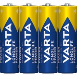 VARTA -4906/TR Batterie per uso domestico, Batteria Batteria monouso, Stilo AA, Alcalino, 1,5 V, 4 pz, 50,5 mm