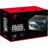 ASUS ROG -THOR-1200P3-GAMING alimentatore per computer 1200 W 20+4 pin ATX ATX Nero, Alimentatore PC Nero, 1200 W, 100 - 240 V, Attivo, 125 W, 1200 W, 125 W