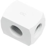 Alphacool Distribuzione tripla HF G1/4 filettatura interna, Connessioni bianco