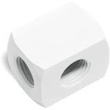 Alphacool Distribuzione tripla HF G1/4 filettatura interna, Connessioni bianco