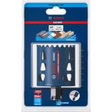 Bosch 2 608 900 429 sega per trapano, Sega a tazza Singolo, Trapano, Plastica, Mattone, Legno, Piastrelle morbide in ceramica, Acciaio inox, Blu, Rosso, 6 cm, 6 cm