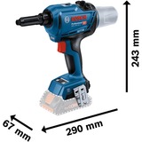 Bosch GRG 18V-16 C Professional, Pistola di ribattino blu/Nero