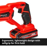 EINHELL TE-AP 18 Li Nero, Rosso, Scambiarsi sega rosso/Nero, Nero, Rosso, 2,2 cm, 10 cm, 6 mm, Batteria, 80 mm
