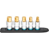 Hazet SmartRail 1/2" set di bussole esagonali interne, 5 pezzi, chiave combinata   Nero