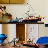 LEGO Ideas 21350 Lo Squalo, Kit Modellismo per Adulti da Costruire, Diorama da Collezione, Regalo Creativo per Uomo o Donna, Giochi di costruzione Kit Modellismo per Adulti da Costruire, Diorama da Collezione, Regalo Creativo per Uomo o Donna, Set da costruzione, 18 anno/i, Plastica, 1503 pz, 2,29 kg