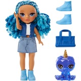 MGA Entertainment Rainbow High Littles Dolls- Sapphire (Blue), Bambola Rainbow High Littles Dolls- Sapphire (Blue), Bambola alla moda, Femmina, 4 anno/i, Bambino/Bambina, Multicolore