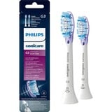 Philips Sonicare Confezione da 2 testine standard per spazzolino sonico, Testina bianco, 2 pz, Bianco, Morbido, Gomma, 2 Series plaque control 2 Series plaque defense 3 Series gum health DiamondClean DiamondClean...