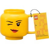 Room Copenhagen Tazza in ceramica LEGO Winking Girl, grande giallo