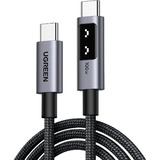 UGREEN 35501 cavo USB 1 m USB C Nero Nero/grigio, 1 m, USB C, USB C, Nero