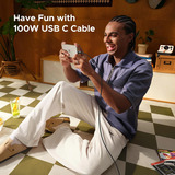 UGREEN 35501 cavo USB 1 m USB C Nero Nero/grigio, 1 m, USB C, USB C, Nero