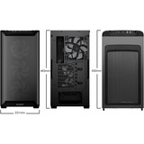 be quiet! Pure Base 501 LX Black Midi Tower Nero, Chassis Tower Nero, Midi Tower, PC, Nero, ATX, micro ATX, Mini-ATX, Acrilonitrile butadiene stirene (ABS), Vetro, Acciaio, Gaming