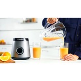 Bosch Serie 4 MMB6141S Frullatore VitaPower Serie | 4 1200 W Argento, Mixer stand argento, Frullatore da tavolo, 1,5 L, Funzione PULSE, Tritaghiaccio, 1 m, 1200 W