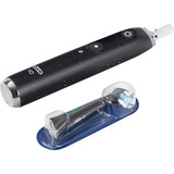 Braun Oral-B iO Series 10 Luxe Edition, Spazzolino da denti elettrico Nero, Adulto, Spazzolino a vibrazione, Cura quotidiana, Super sensitive, Cura gum, Tongue care, Intenso, Sensibile, Sbiancante, Nero, Nero, Rotondo