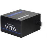 Chieftec VITA 650W, Alimentatore PC Nero, 650 W, 100 - 240 V, 50/60 Hz, 8-4 A, Attivo, 3,6 W