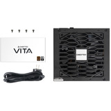Chieftec VITA 650W, Alimentatore PC Nero, 650 W, 100 - 240 V, 50/60 Hz, 8-4 A, Attivo, 3,6 W
